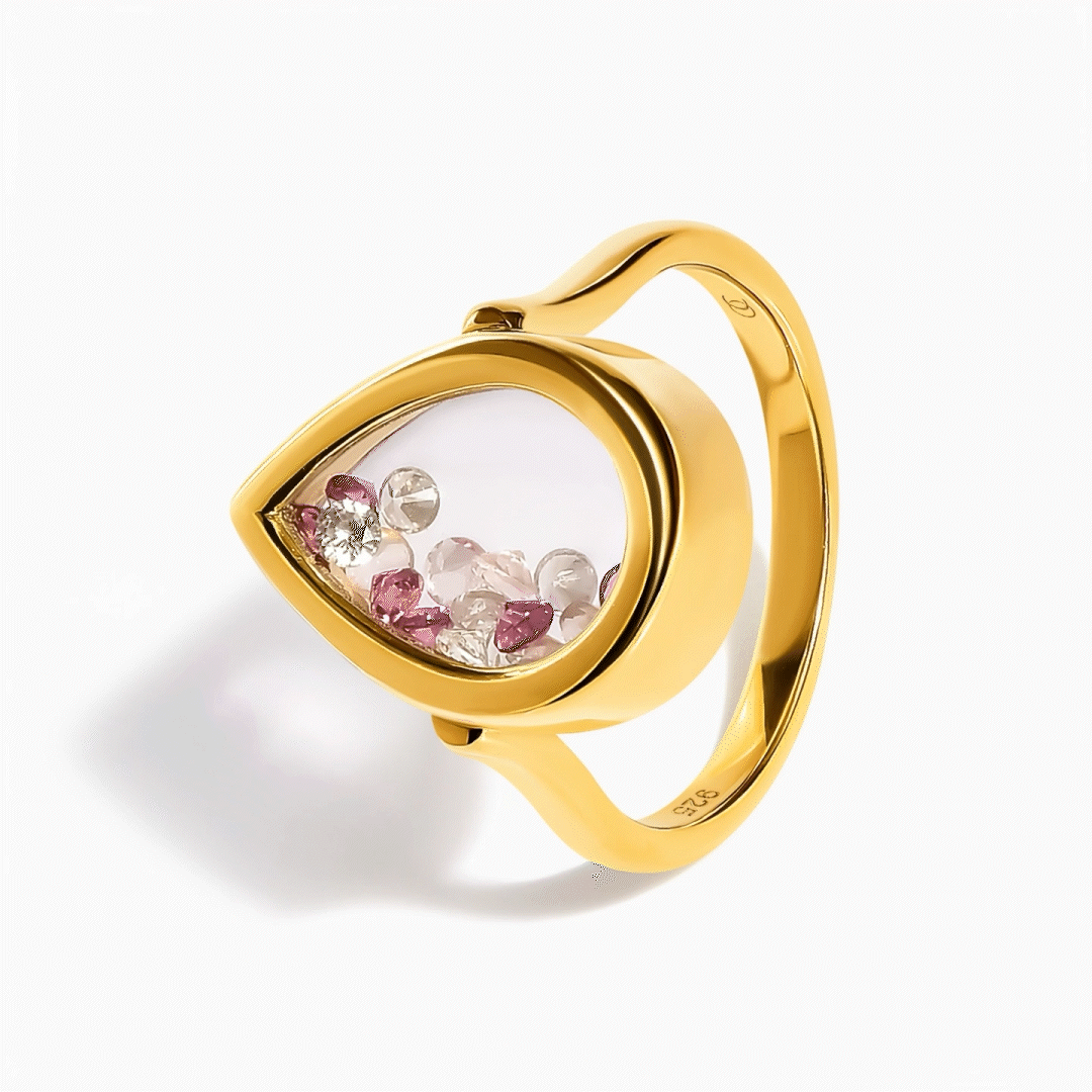 Rose Quartz Rhodolite Ring - Gem Glide