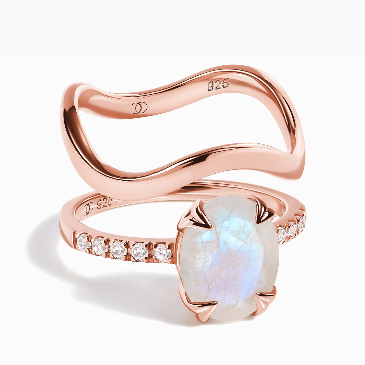 Moonstone Harlow & Waves Rings