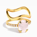 Rose Quartz Harlow & Waves Rings