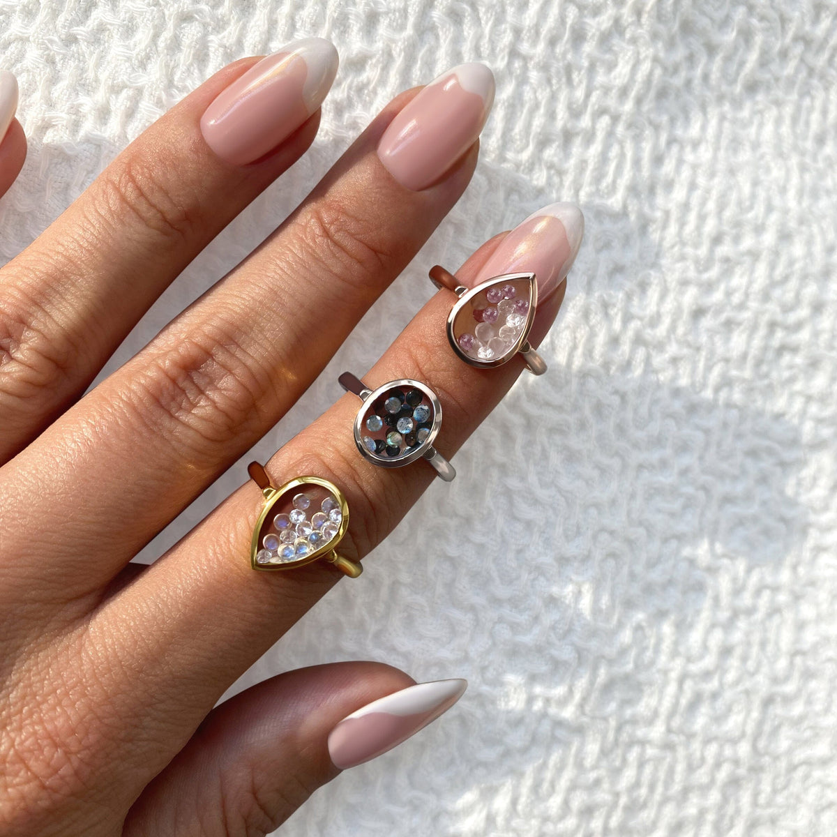 Rose Quartz Rhodolite Ring - Gem Glide
