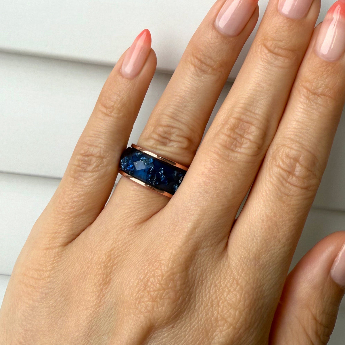 2in1 Resin Ring - Deep Blue