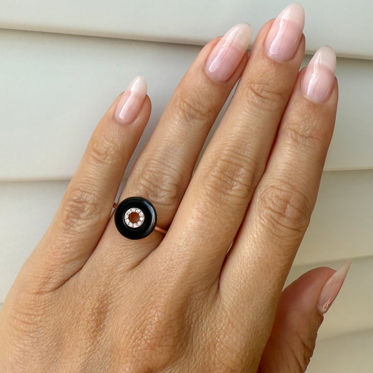 Black Obsidian Fidget Ring - Liora