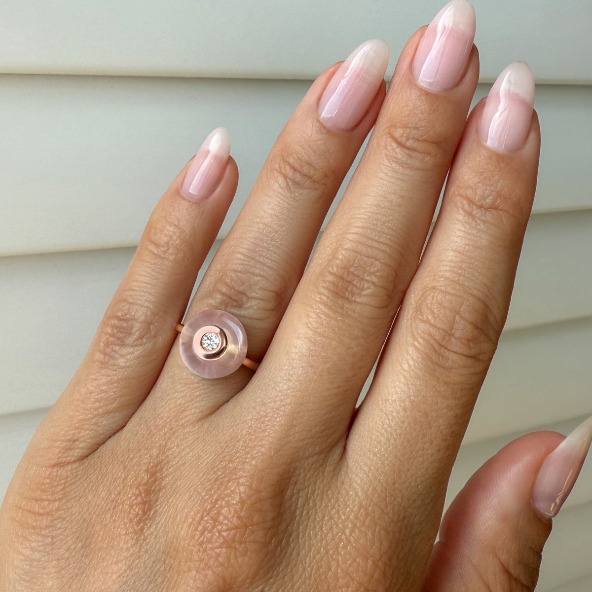 Rose Quartz Fidget Ring - Ora