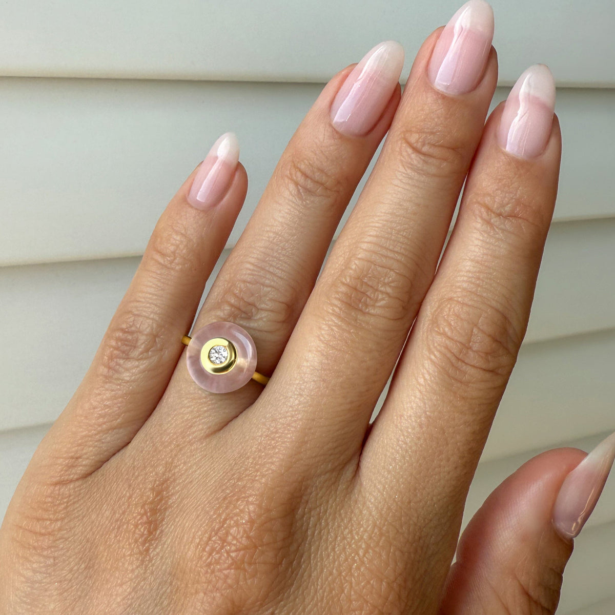 Rose Quartz Fidget Ring - Ora