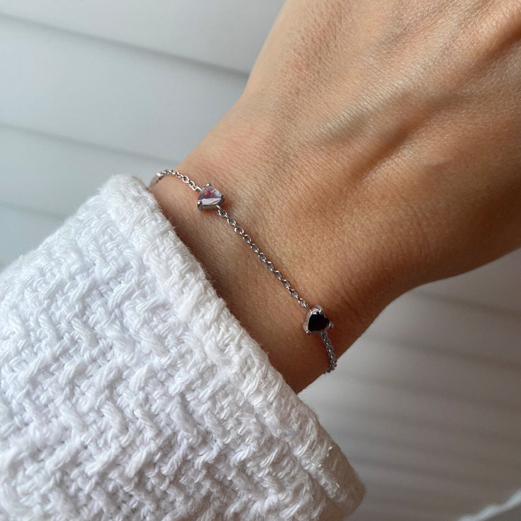 Black Obsidian Labradorite Bracelet - Crush