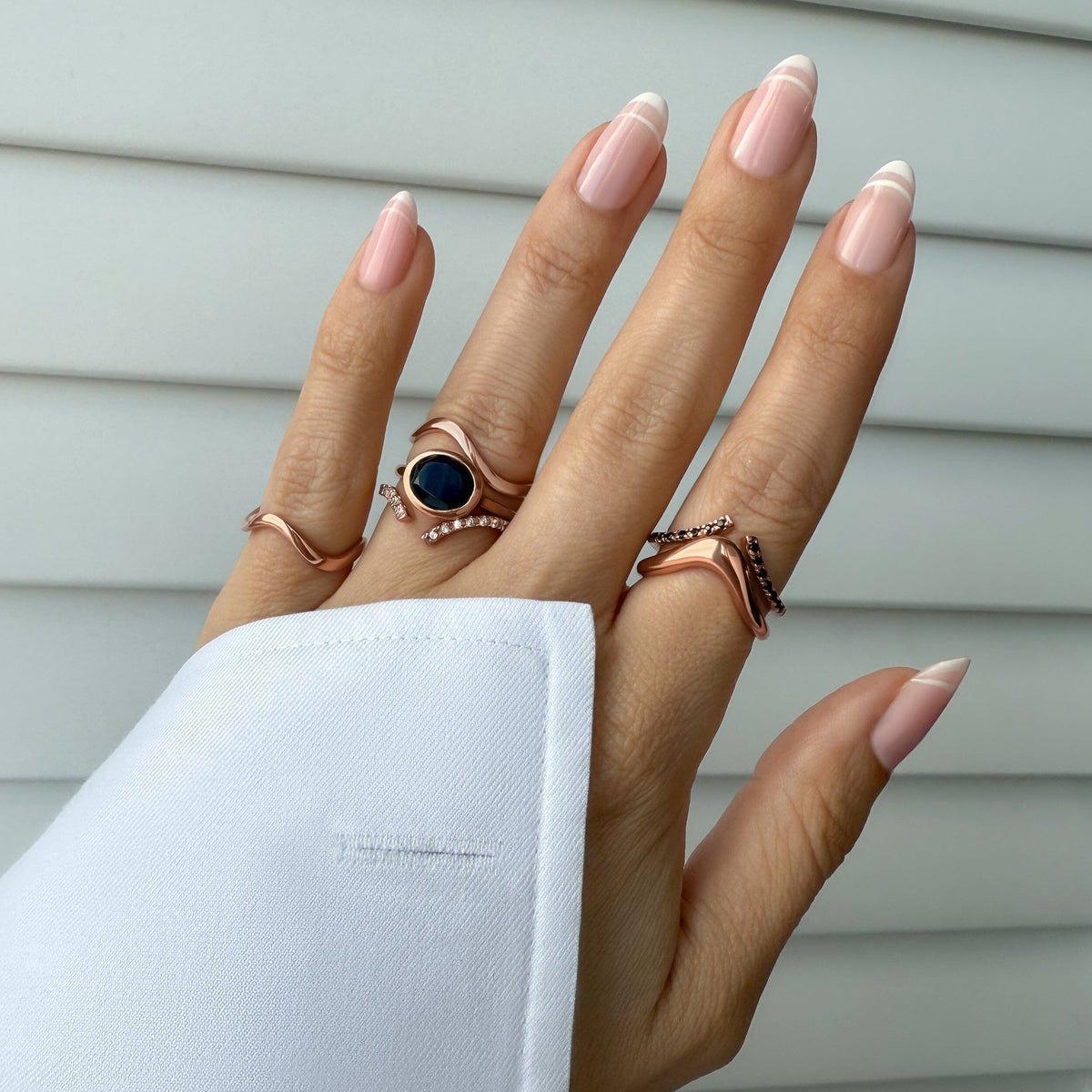 Black Obsidian Ring - Skin-Touch