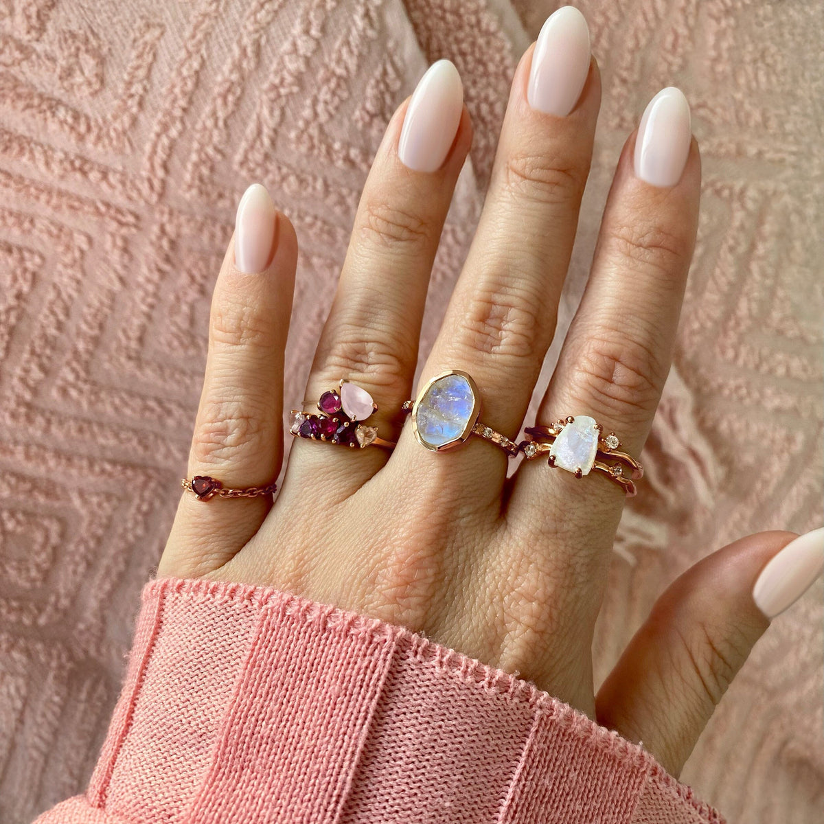 Raw Crystal Ring - Hypnotic