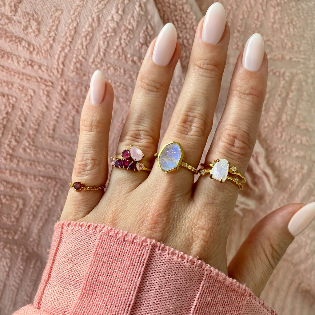 Raw Crystal Ring - Hypnotic