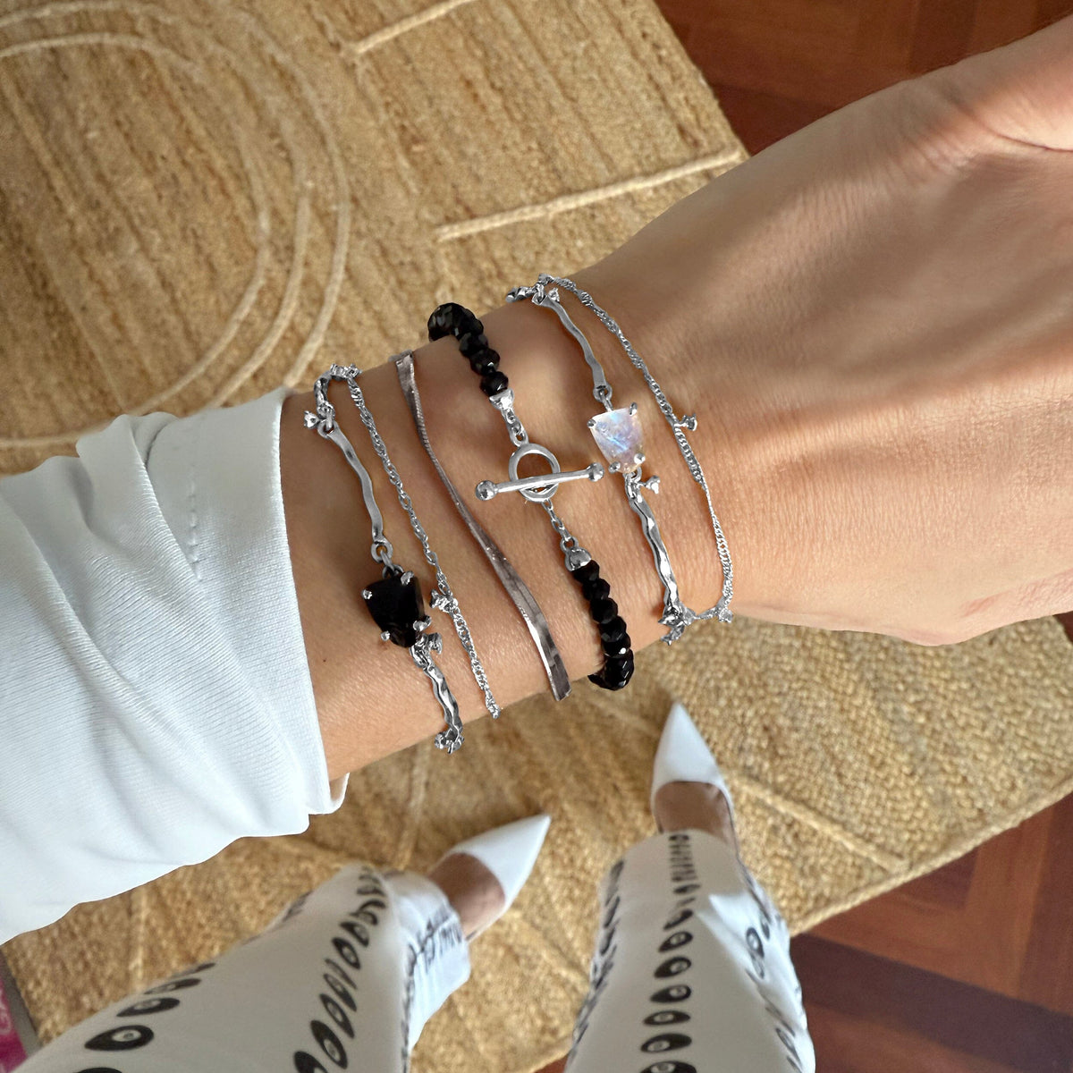 Black Obsidian Bracelet - Vibrations