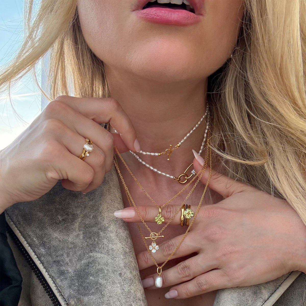 Shamrock Ring - Peridot