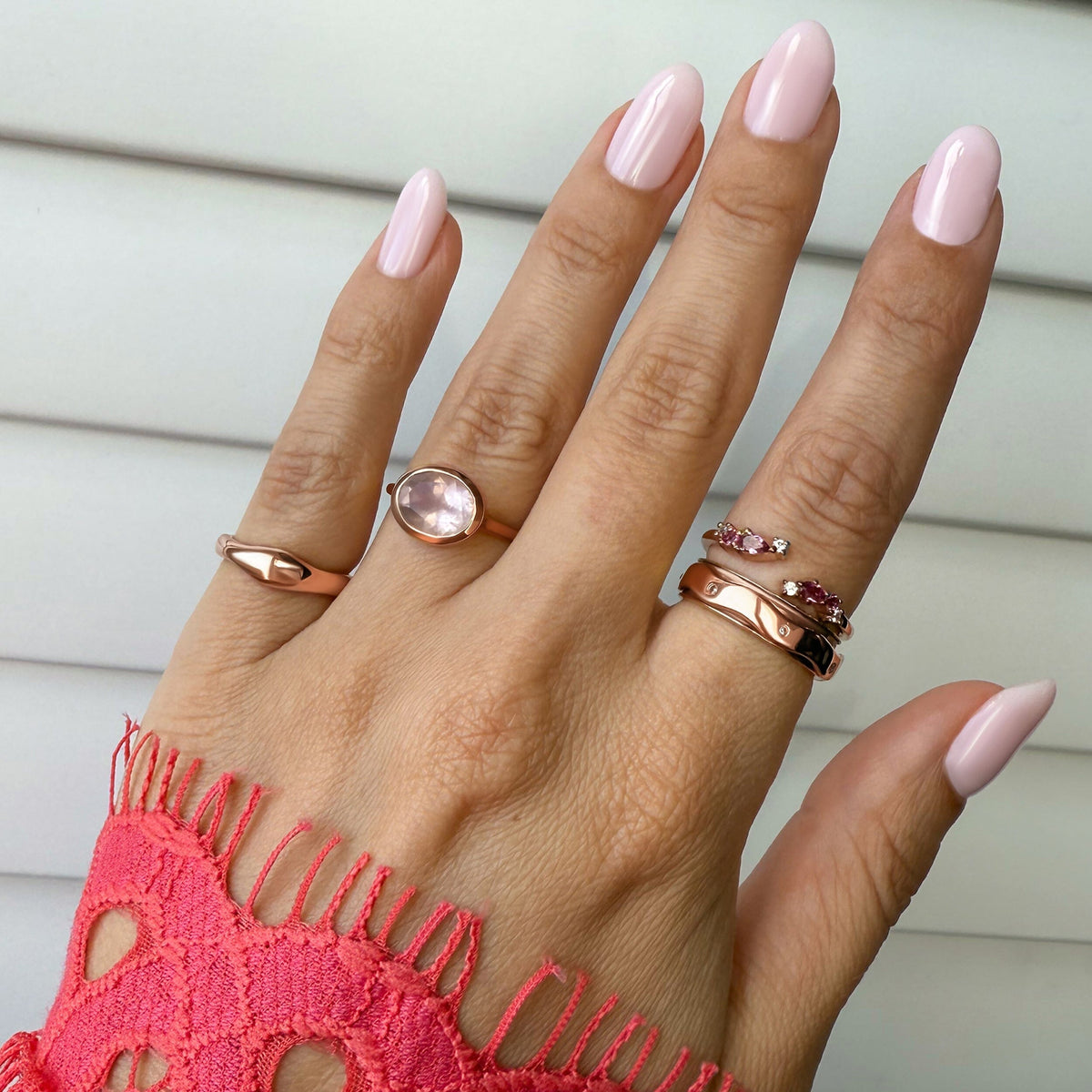 White Zircon Fidget Ring - Spinning Clarity