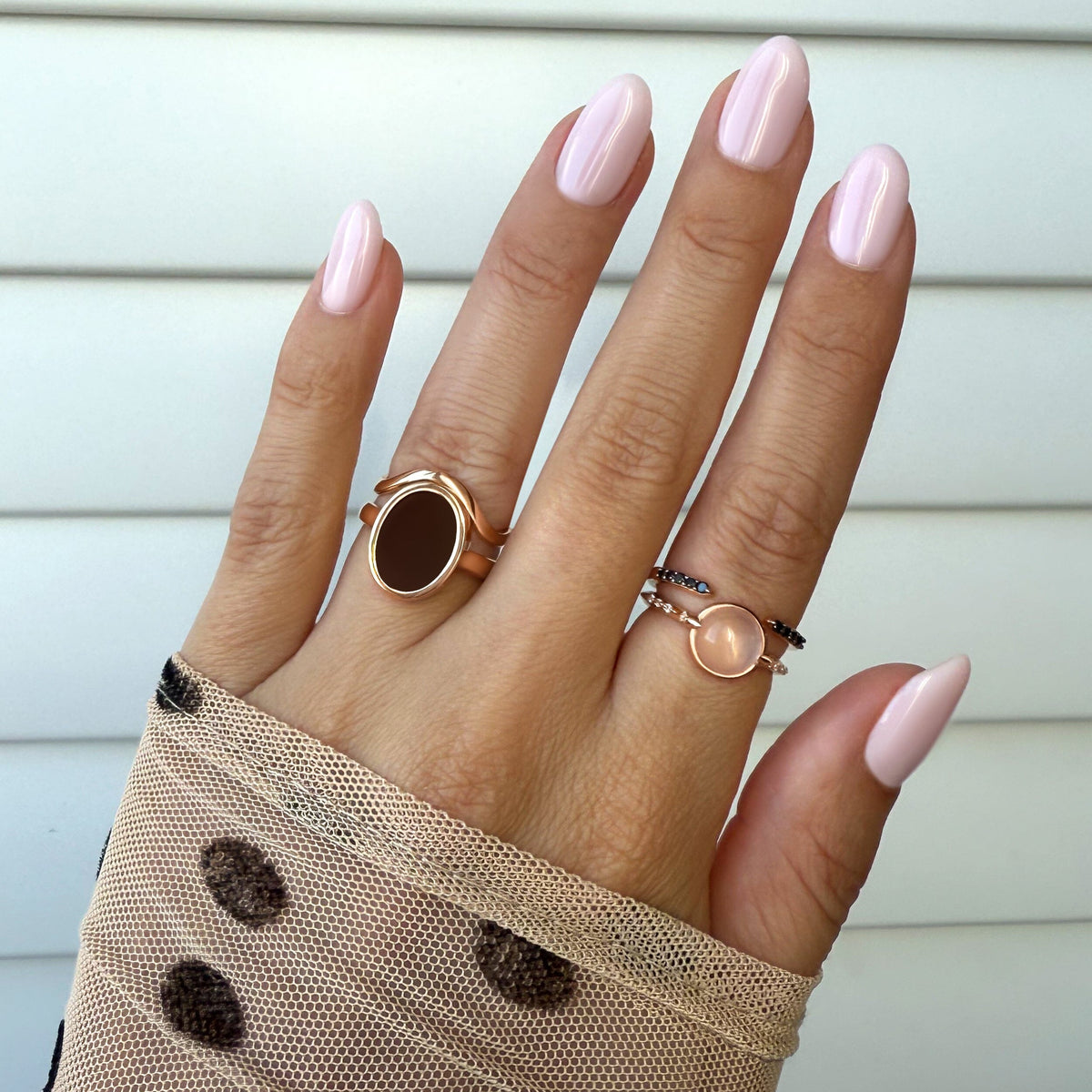 Rose Quartz Energy Ring - Self-Love Engraved
