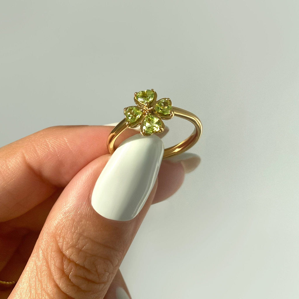 Shamrock Ring - Peridot