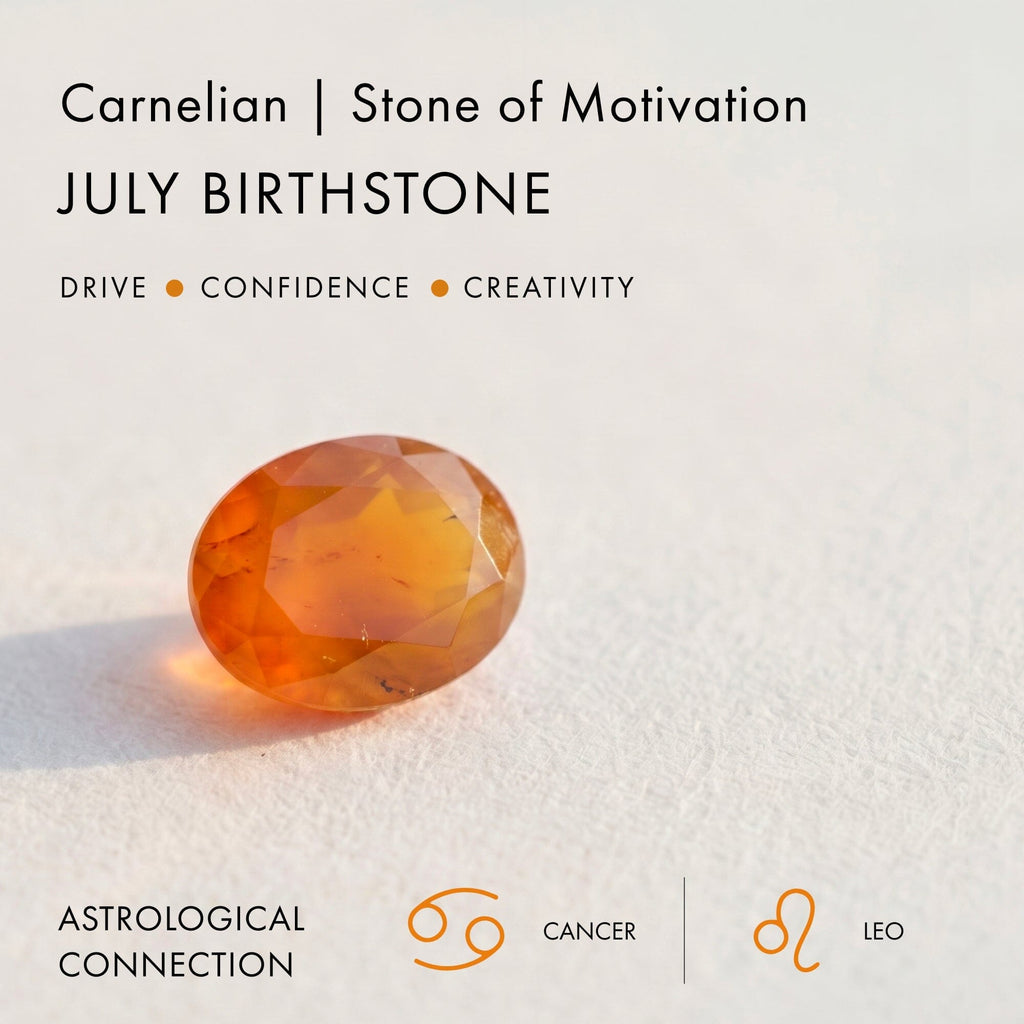 Carnelian Earrings - Bonny Hoops - July Birthstone