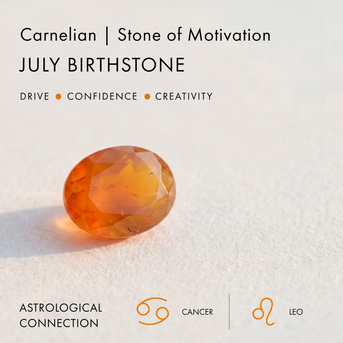 Carnelian Earrings - Bonny Hoops - July Birthstone
