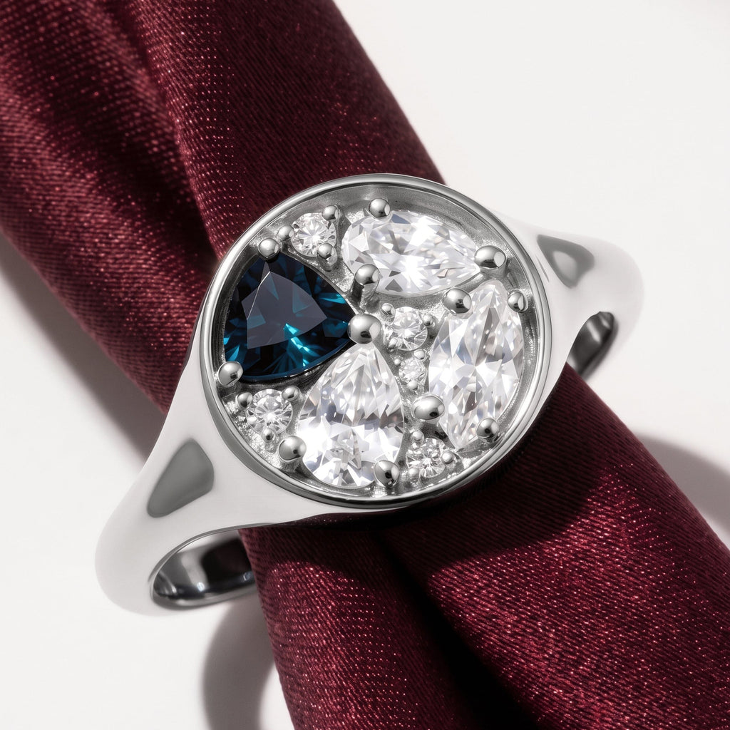 Blue Topaz Ring - Kaleidoscope