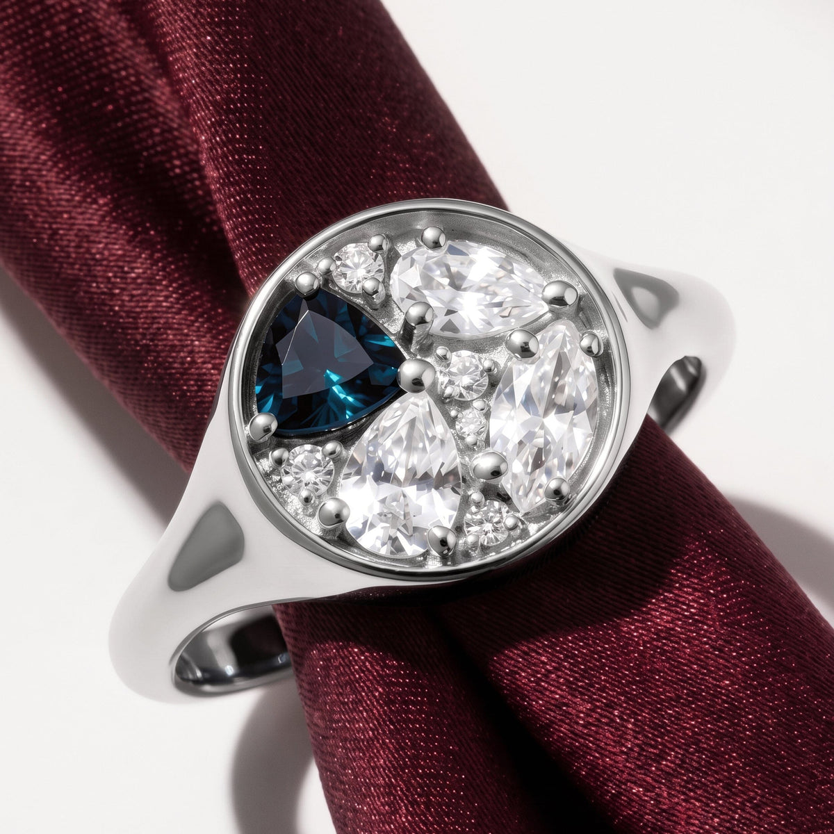 Blue Topaz Ring - Kaleidoscope