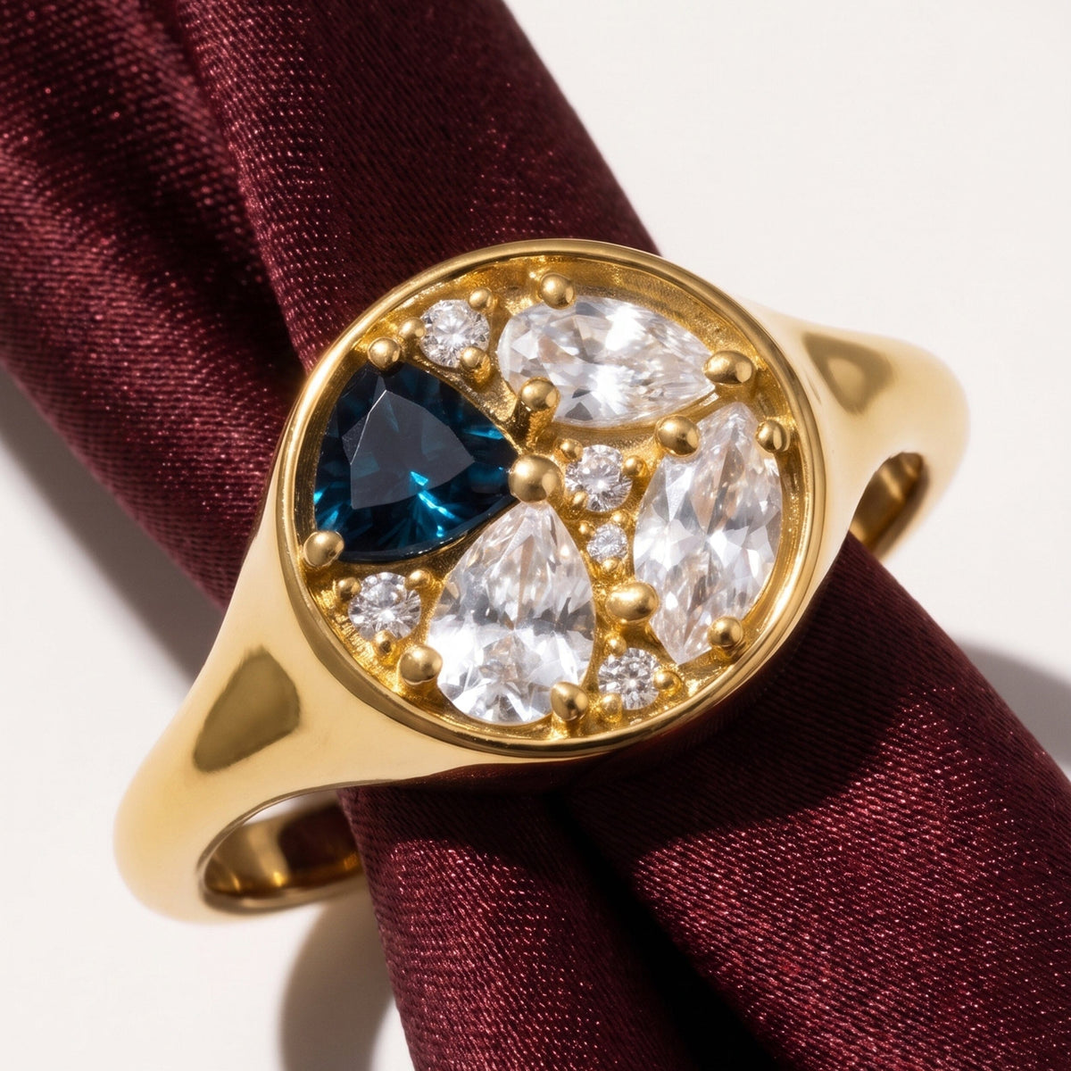 Blue Topaz Ring - Kaleidoscope
