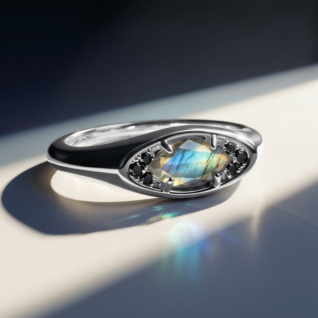 Labradorite Ring - Evil Eye
