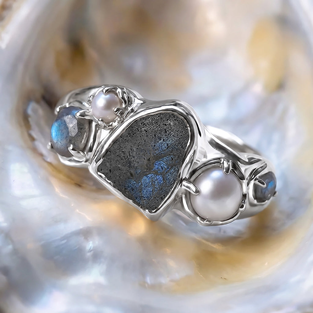 Labradorite Heirloom & Magma Rings