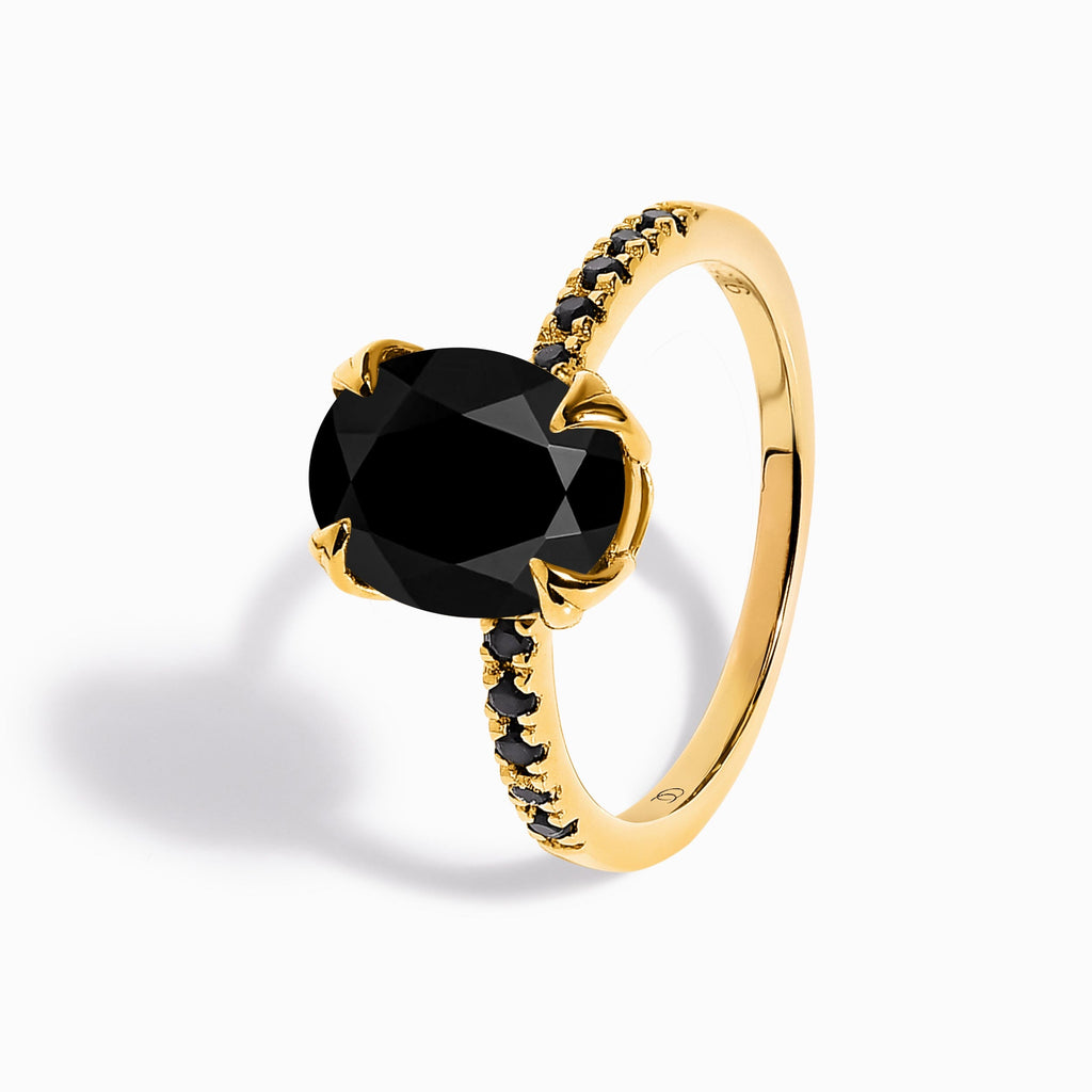 Black Obsidian Black Spinel Harlow & Waves Rings