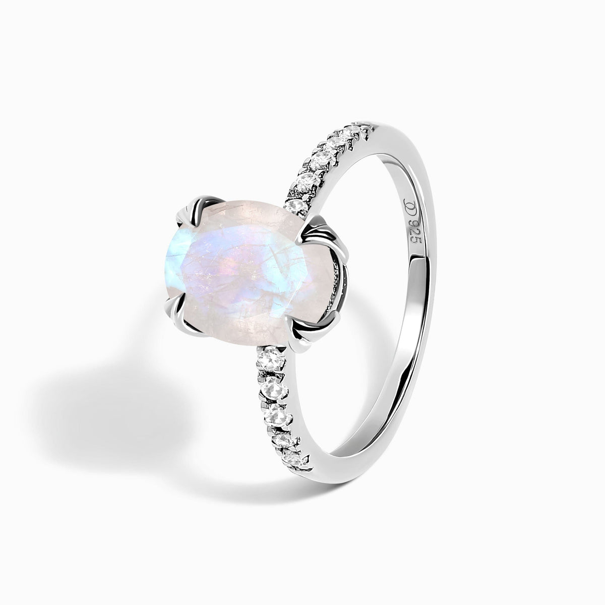 Fine Moonstone Lab Diamond Ring - Harlow