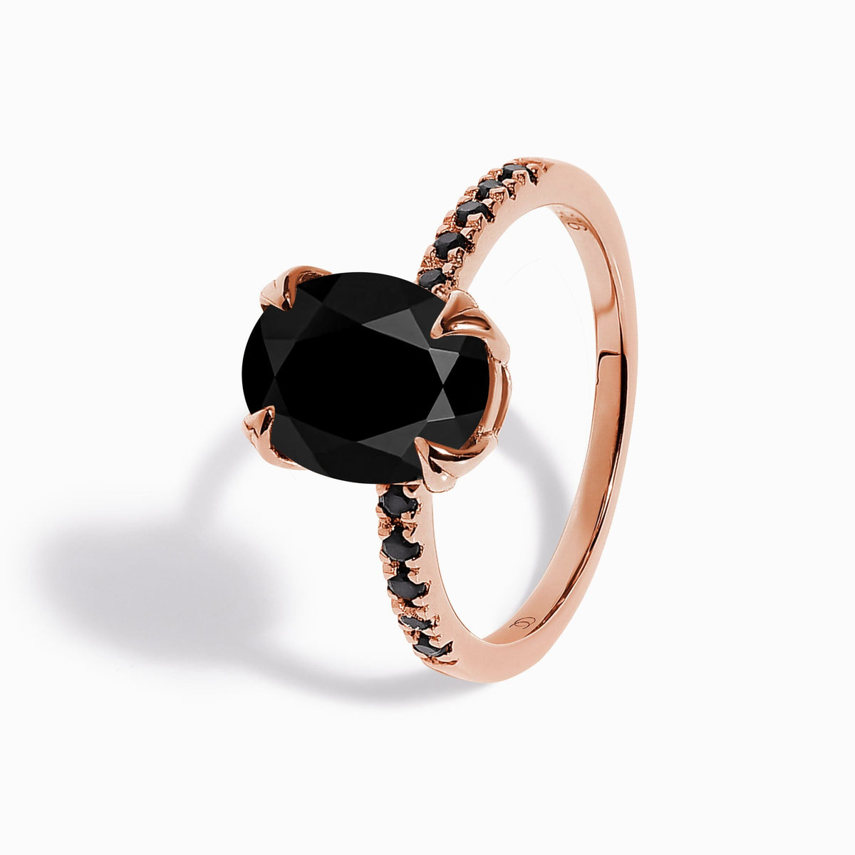 Black Obsidian Black Spinel Harlow & Infinite & Waves Rings