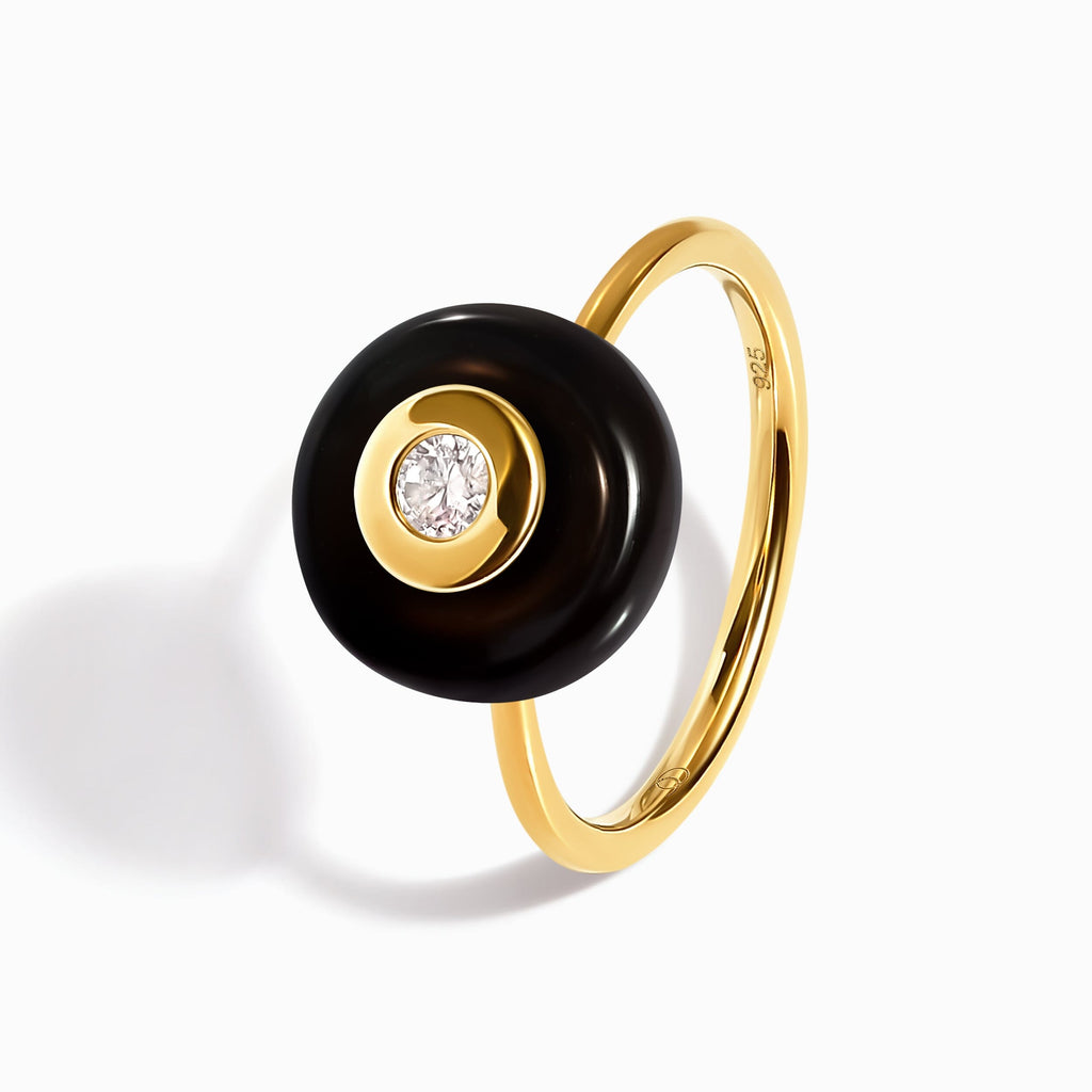 Black Obsidian Fidget Ring - Ora