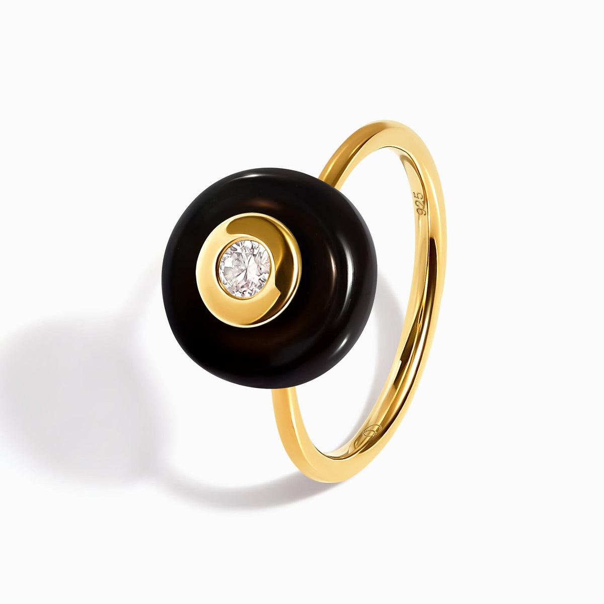 Black Obsidian Fidget Ring - Ora