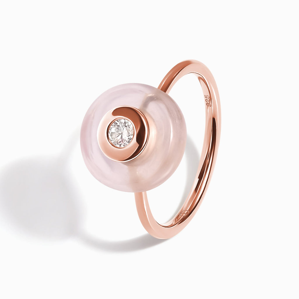 Rose Quartz Fidget Ring - Ora
