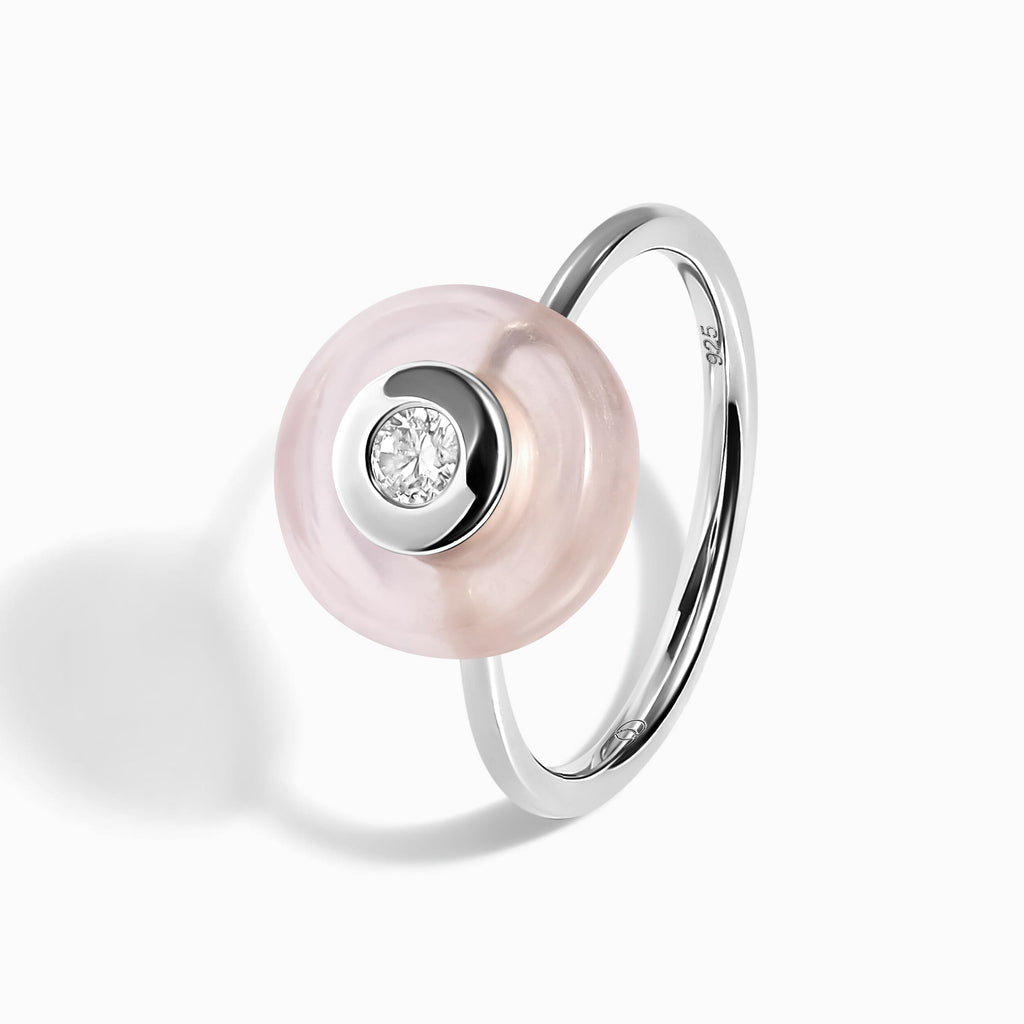 Rose Quartz Fidget Ring - Ora