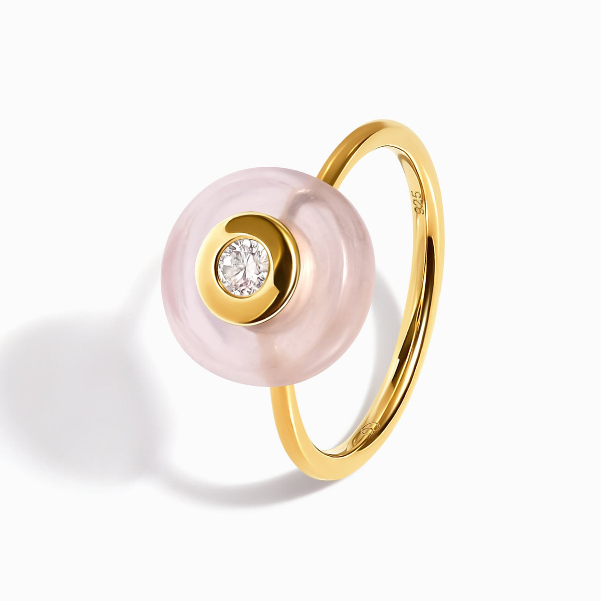 Rose Quartz Fidget Ring - Ora