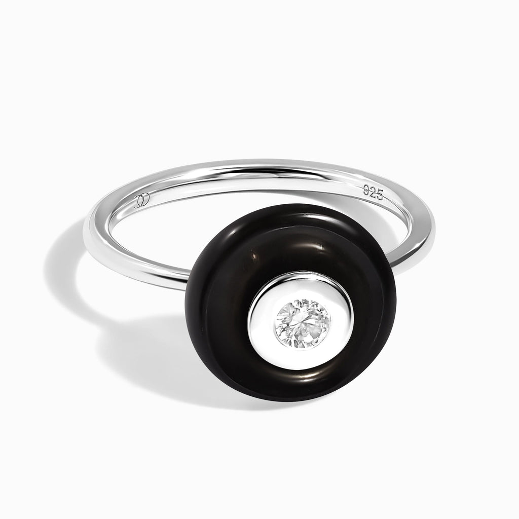 Black Obsidian Fidget Ring - Ora