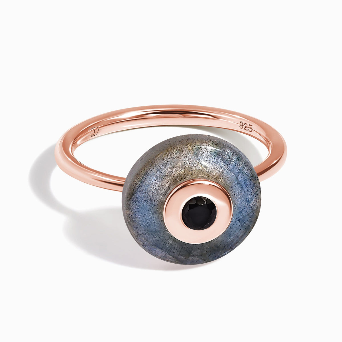 Labradorite Black Spinel Fidget Ring - Ora