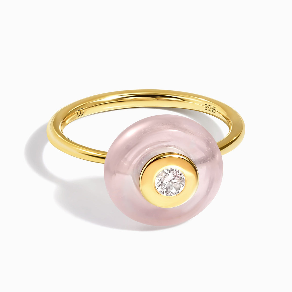 Rose Quartz Fidget Ring - Ora