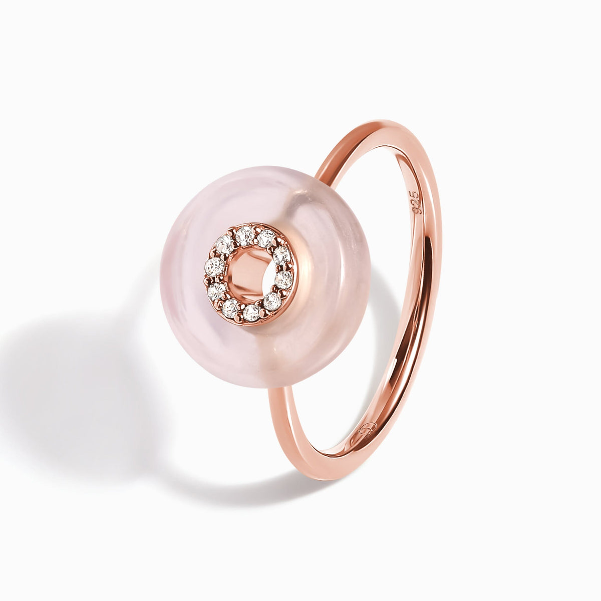Rose Quartz Fidget Ring - Liora