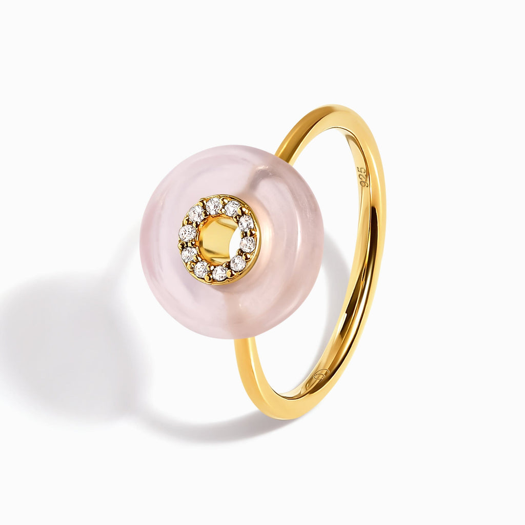 Rose Quartz Fidget Ring - Liora
