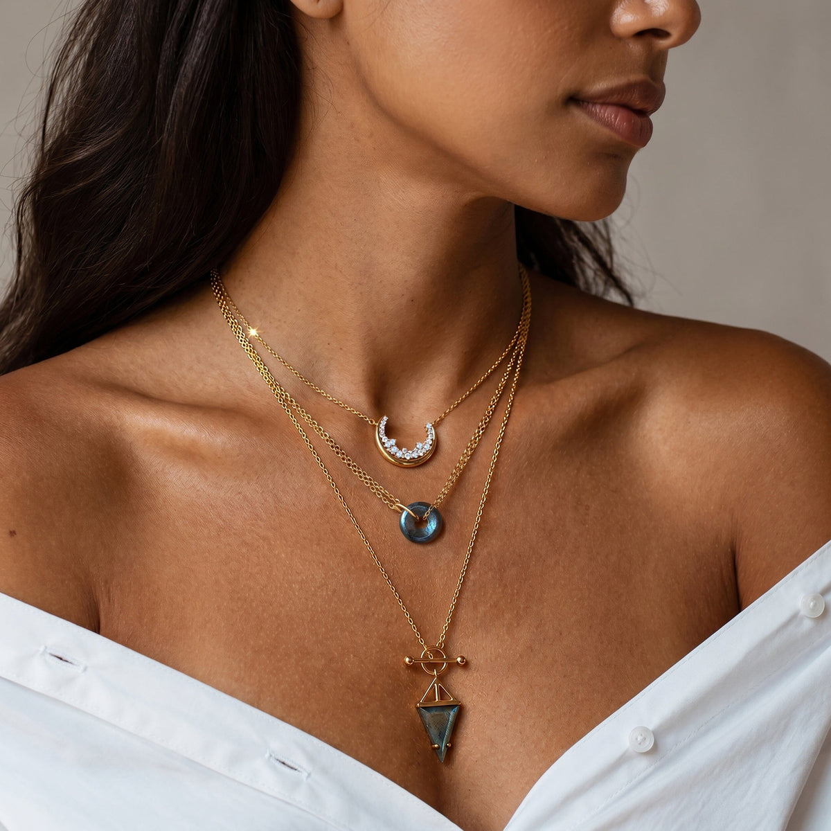 Labradorite Ora & Heroine Necklaces
