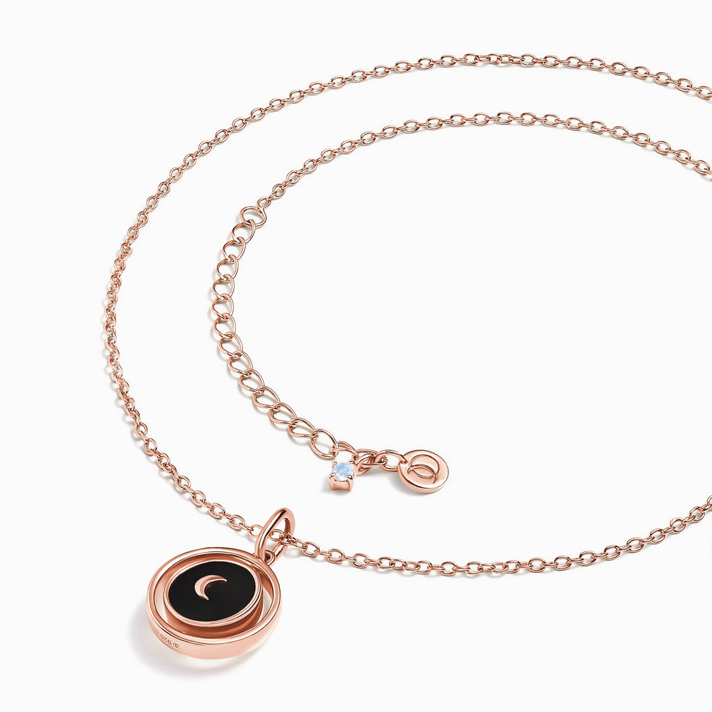 Black Onyx Pearl Necklace - Night & Day