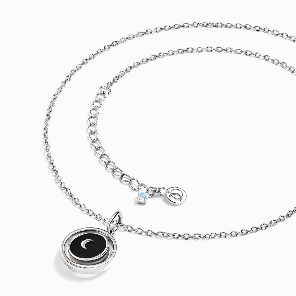 Black Onyx Pearl Necklace - Night & Day