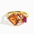 Citrine Ring - Mosaic