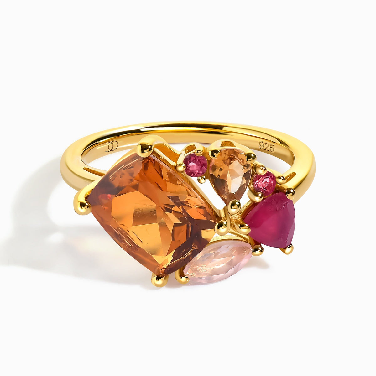 Citrine Ring - Mosaic