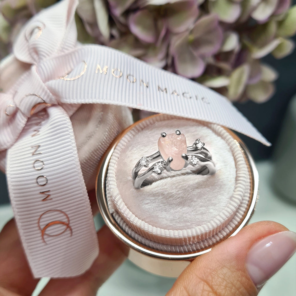 Rose Quartz Ring - Flow
