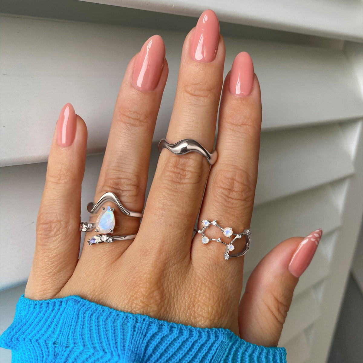 Adjustable Moonstone Ring - Flourish