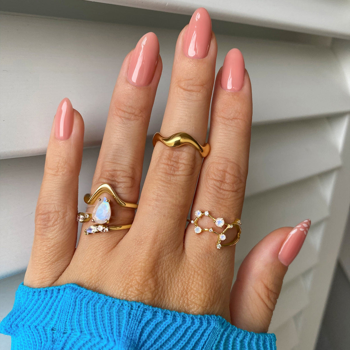 Adjustable Moonstone Ring - Flourish