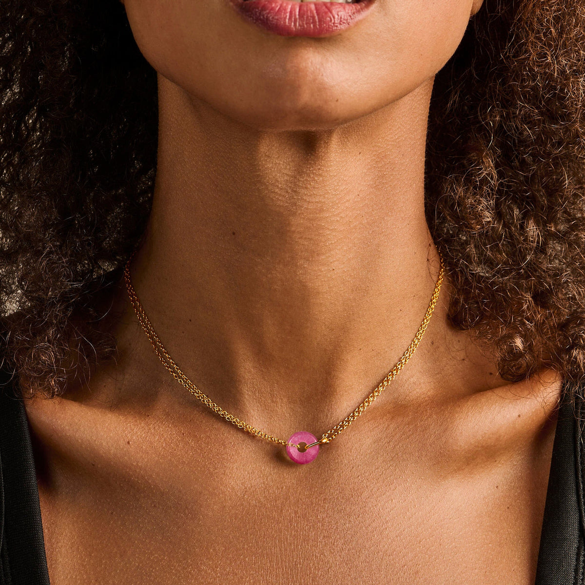 Pink Quartz Necklace - Ora