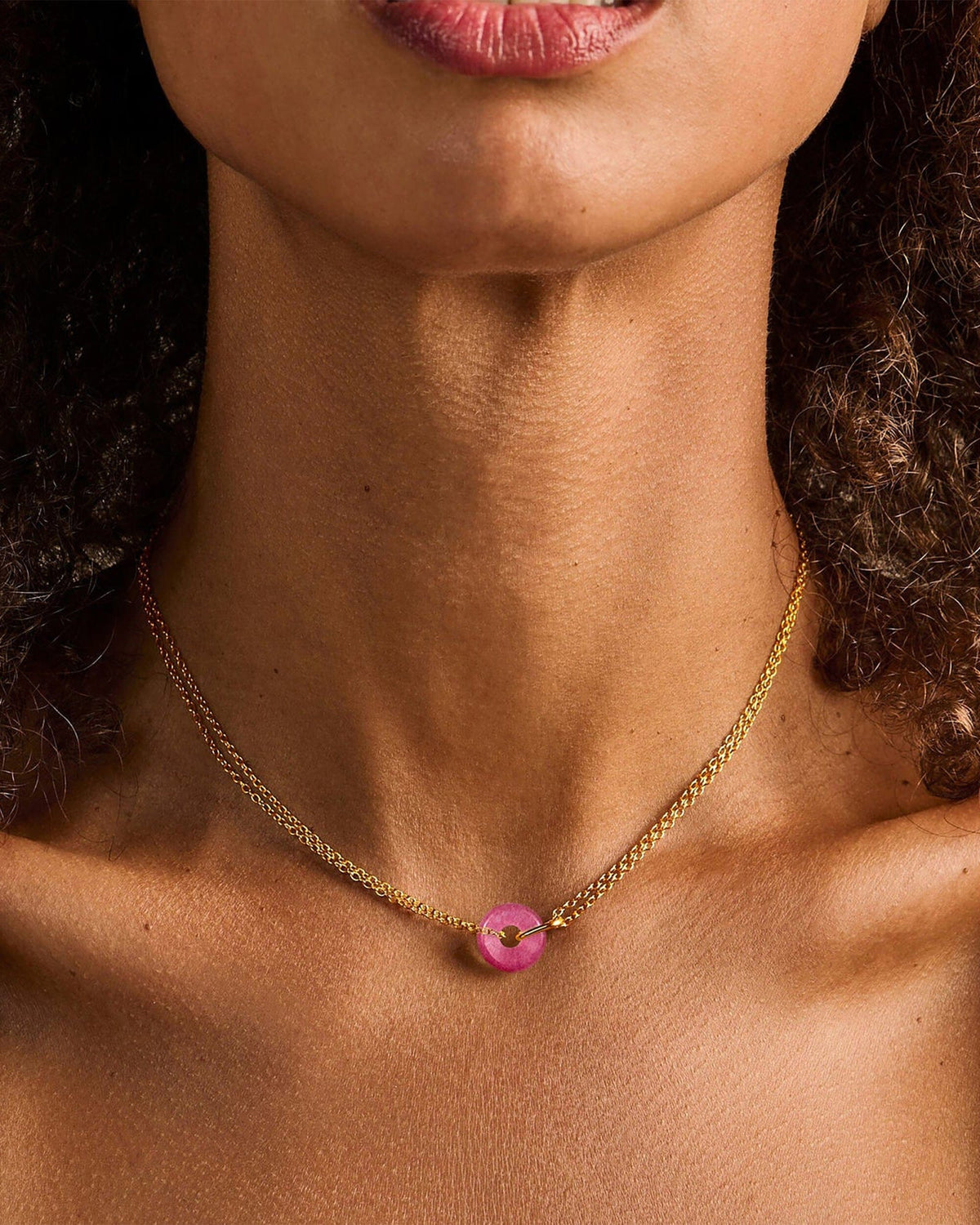 Pink Quartz Necklace - Ora