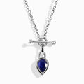 Blue Sapphire Talis T-Lock Necklace - September Birthstone