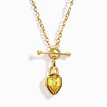 Citrine Talis T-Lock Necklace - November Birthstone