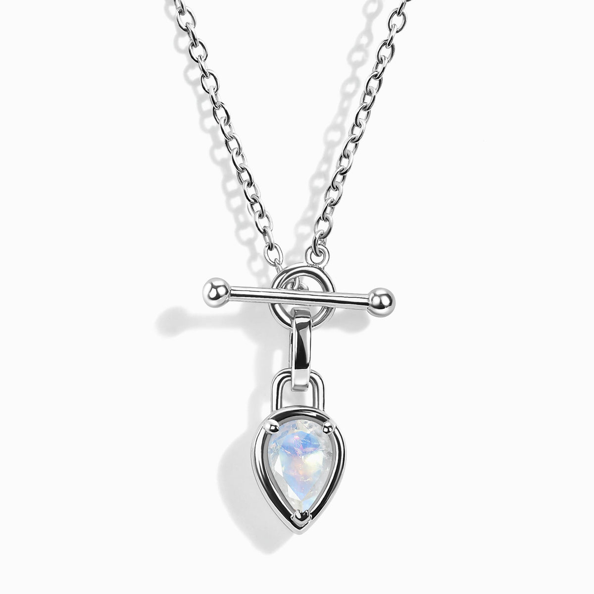 Moonstone Talis T-Lock Necklace - June Birthstone